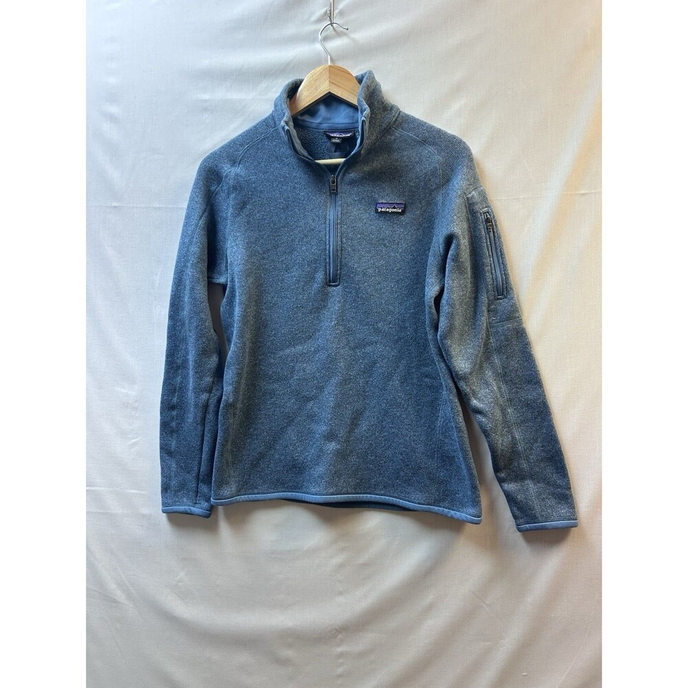 Patagonia Women’s Better Sweater Heather Blie Quarter Zip Medium Barely Worn